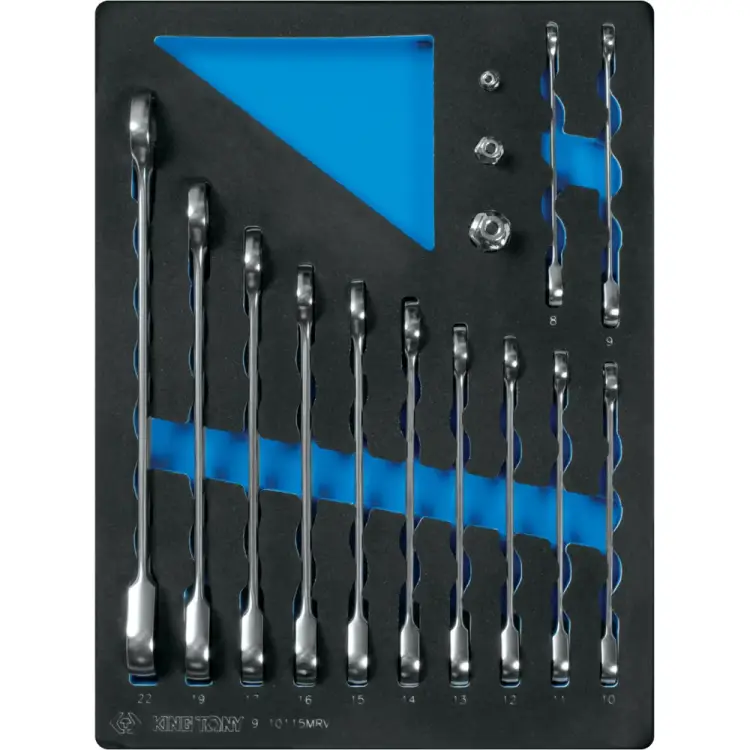 Набор трещоточных комбинированных ключей KING TONY 9-10115MRV