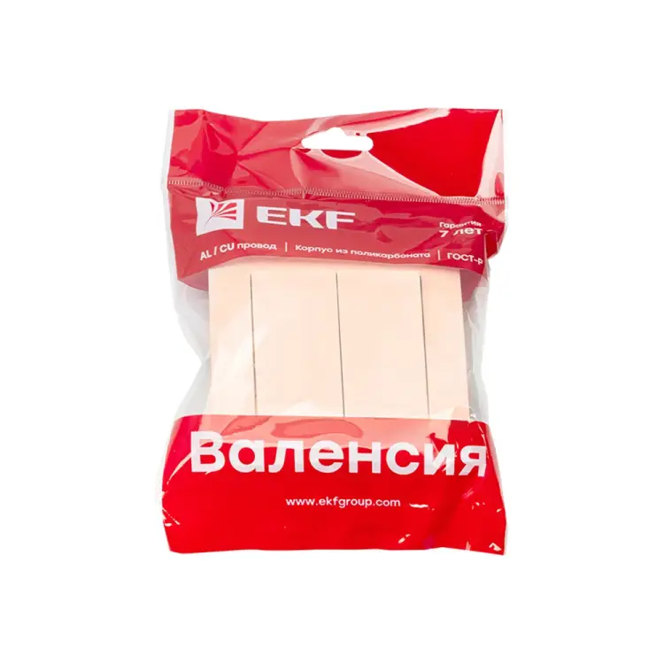 Двухклавишный выключатель EKF Валенсия PROxima EWV10-023-20