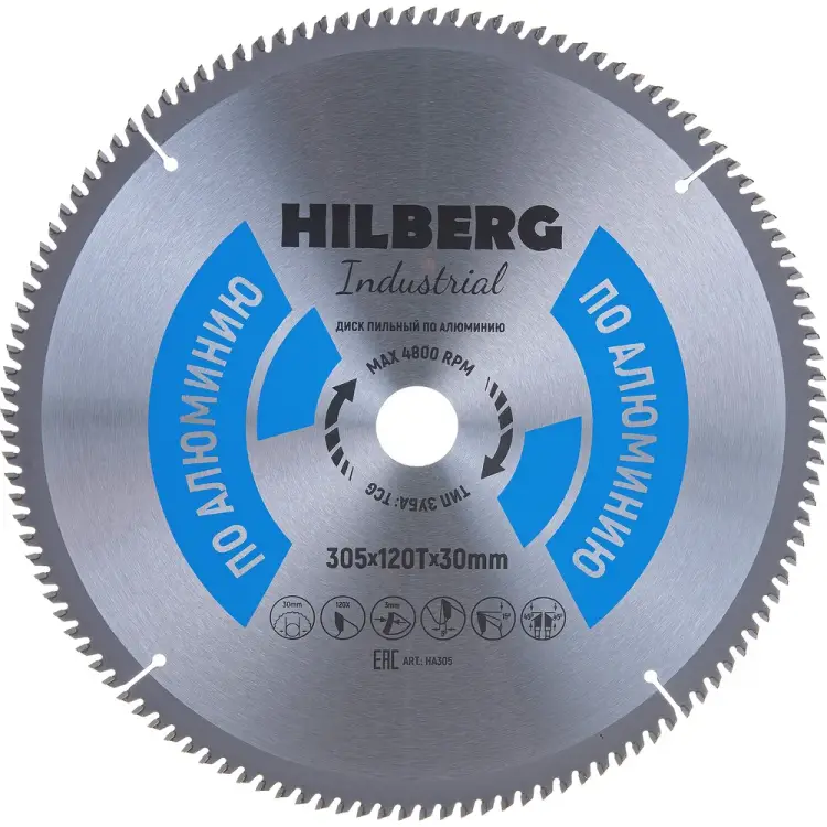 Пильный диск по алюминию Hilberg Hilberg Industrial HA305 Пильный диск по алюминию Hilberg Hilberg Industrial HA305