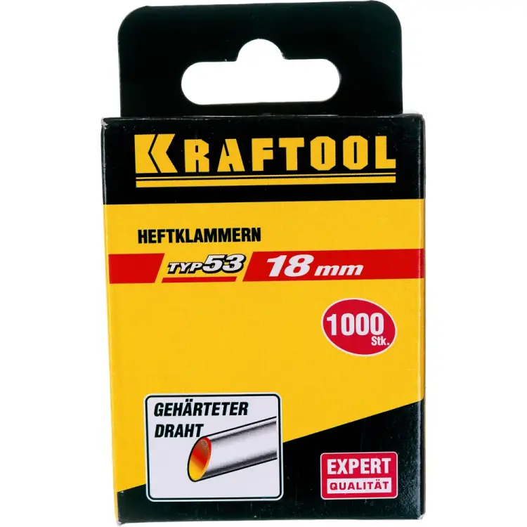 Скобы KRAFTOOL EXPERT тип 53 18 мм (1000 шт.) 31670-18