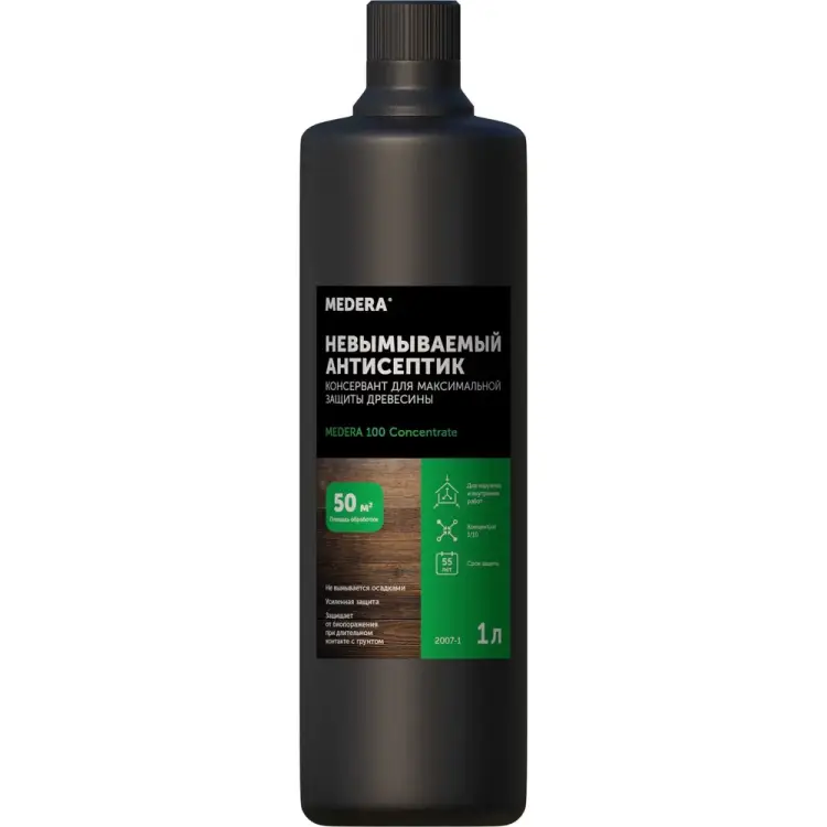 Антисептик для древесины MEDERA 100 Concentrate, Медера 100 Концентрат 2007-1 Антисептик для древесины MEDERA 100 Concentrate, Медера 100 Концентрат 2007-1