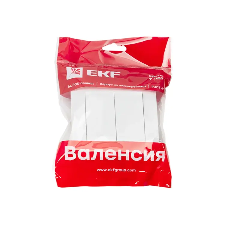 Двухклавишный выключатель EKF Валенсия PROxima EWV10-023-10