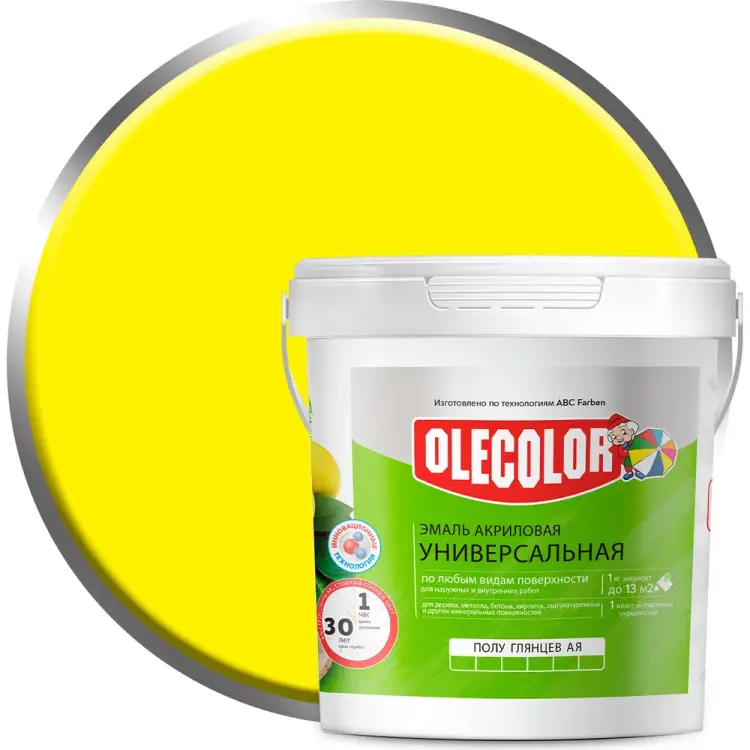 Акриловая эмаль Olecolor 4300002387 Акриловая эмаль Olecolor 4300002387