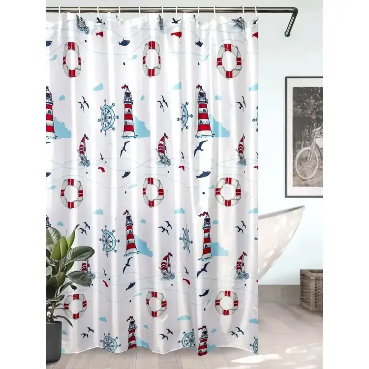 Штора для ванной комнаты Bath Plus Homing Lighthouses ch14014
