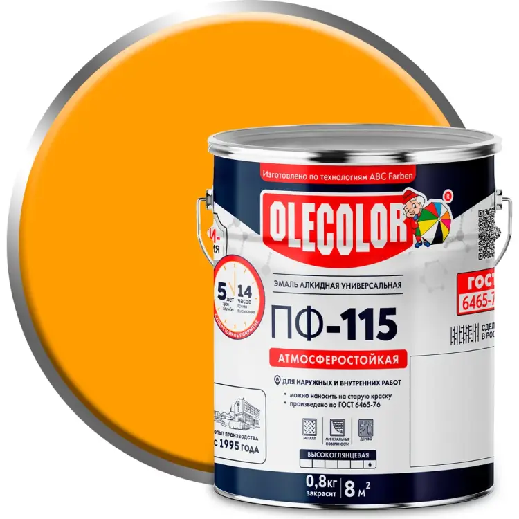 Эмаль Olecolor ПФ-115 4300002446 Эмаль Olecolor ПФ-115 4300002446