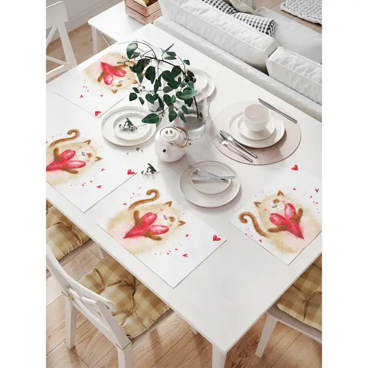 Комплект тканевых салфеток для сервировки стола JOYARTY np_91956