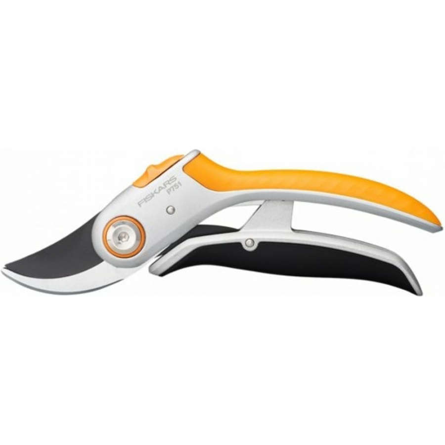 Плоскостной металлический секатор Fiskars Plus PowerLever P751