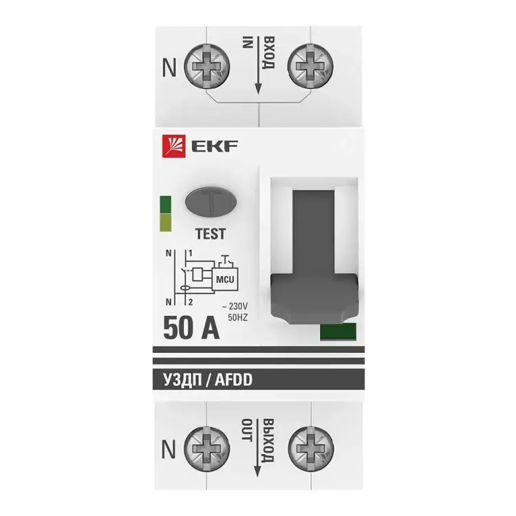 Устройство защиты от дугового пробоя EKF PROxima afdd-2-50-pro