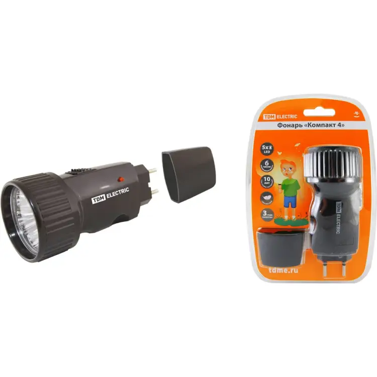 Аккумуляторный фонарь TDM ELECTRIC Компакт 4 SQ0350-0001