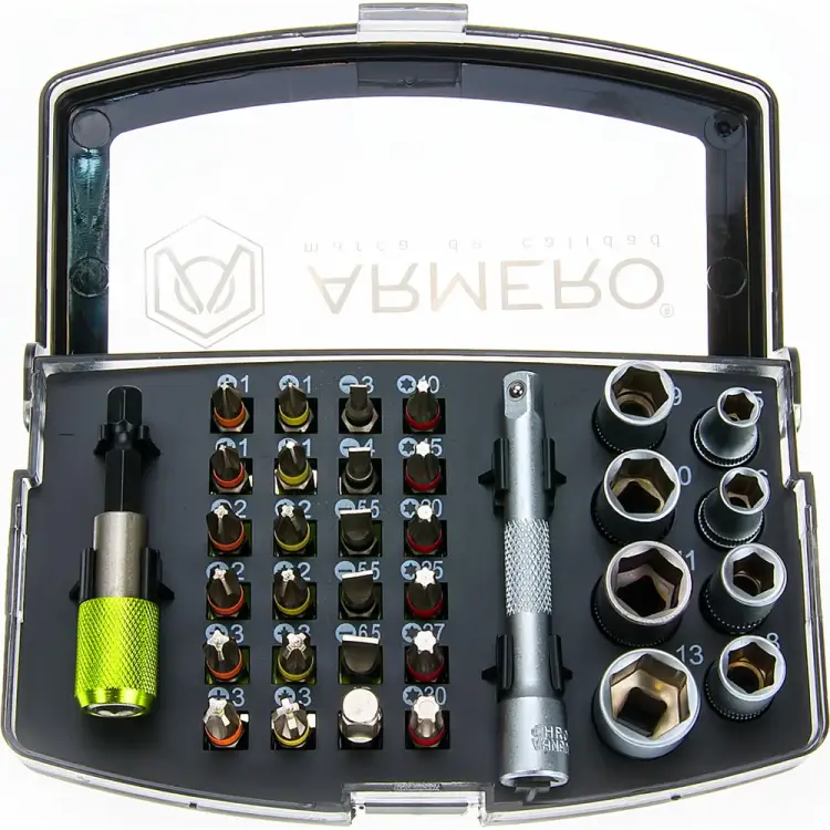 Набор бит и насадок Armero A440/034 AK40-034 Набор бит и насадок Armero A440/034 AK40-034