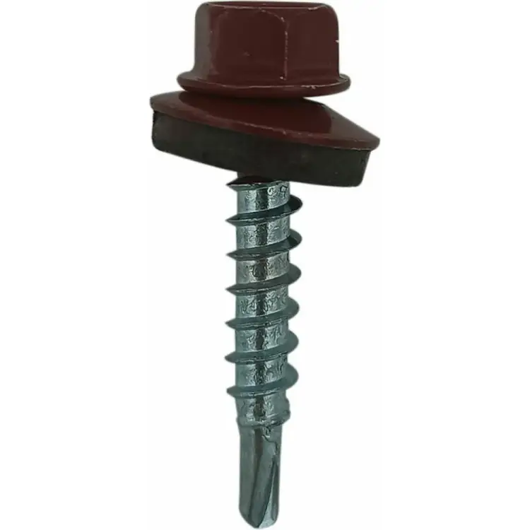 Оцинкованный кровельный саморез STARFIX 5,5x19 мм, RAL 3011, 300 шт. SMC3-31697-300