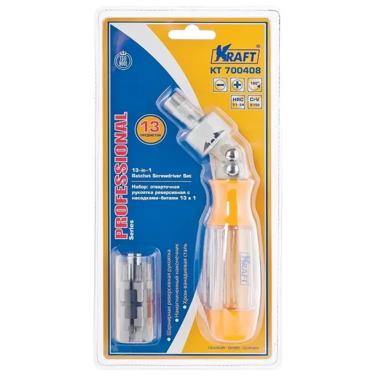 Реверсивная отверточная рукоятка KRAFT KT 700408 Реверсивная отверточная рукоятка KRAFT KT 700408