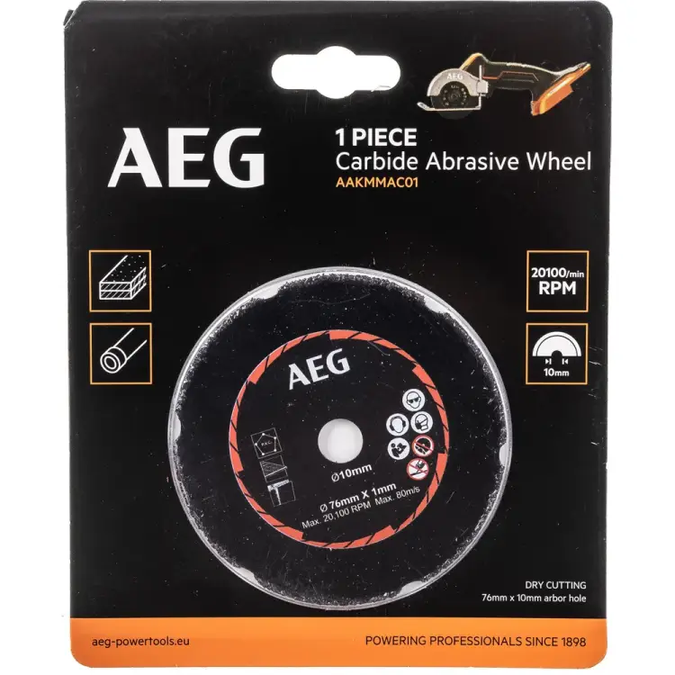 Карбидный диск для отрезной машины AEG AAKMMAC01 4932478590