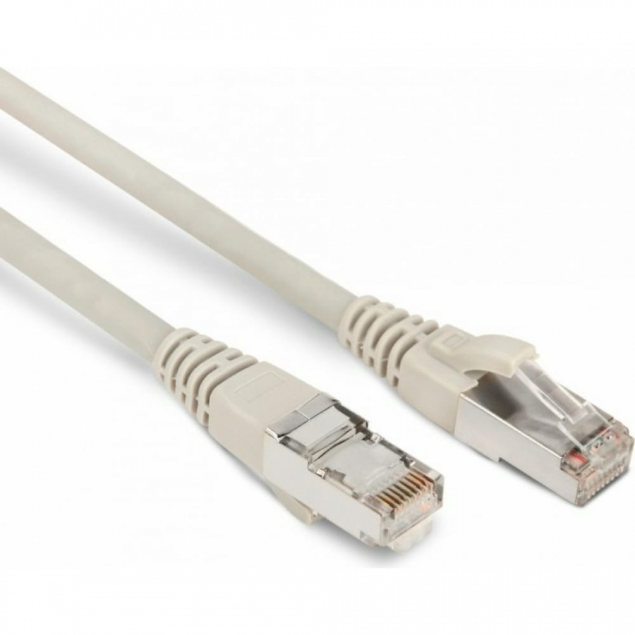 Экранированный патч-корд Hyperline PC-LPM-STP-RJ45-RJ45-C5e-1M-LSZH-GY