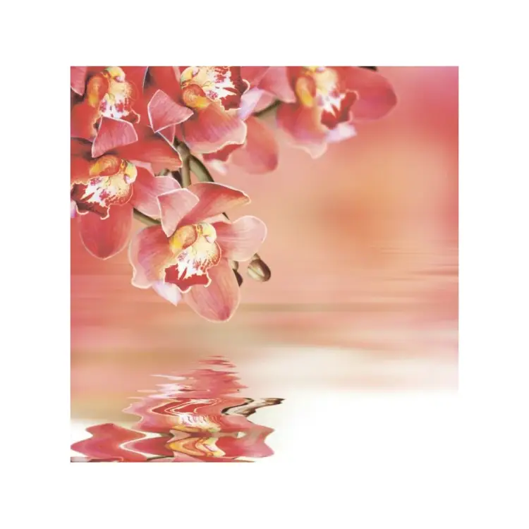 Тканевая шторка для ванны Melodia della vita Орхидеи у воды MZ-141 20913