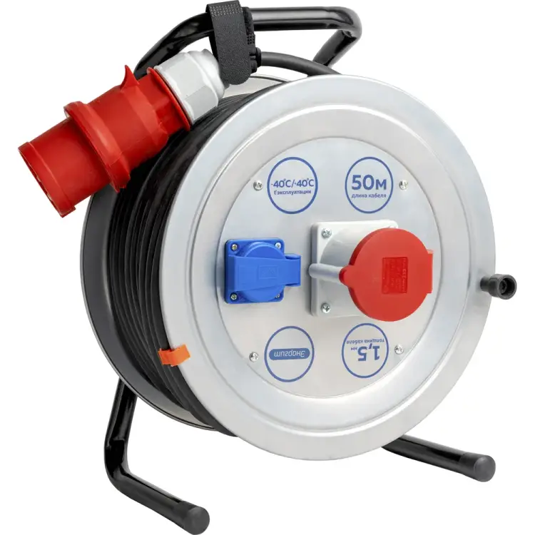 Удлинитель на металлической катушке энаргит МК1 кг МК1-515-50К-3801-2201-44