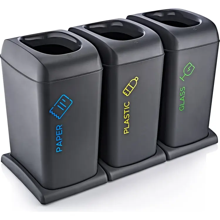 Набор баков для раздельного сбора мусора TURAN SOFT TRN-198-Anthr