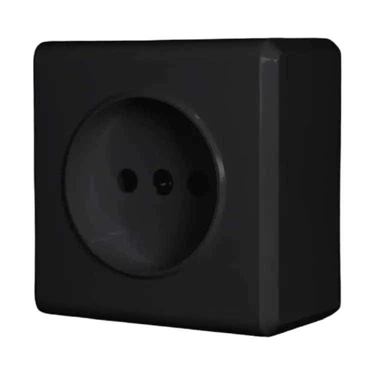 Розетка Vesta Electric Mega Black FRZ00010106CMT