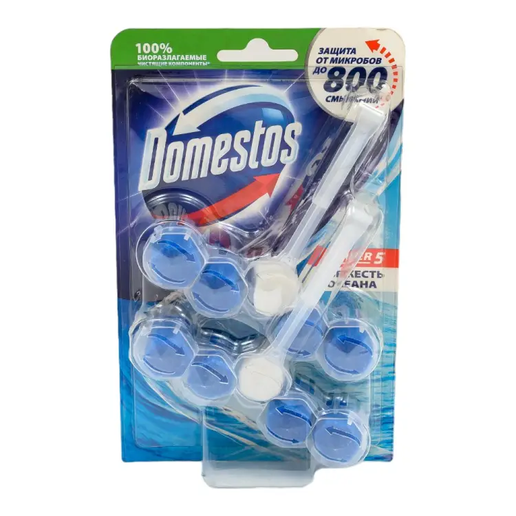 Блок для очищения унитаза DOMESTOS POWER 5 ДУО 68702404