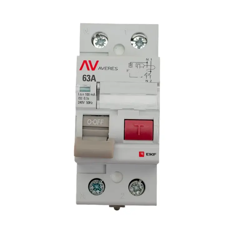 Устройство защитного отключения EKF AVERES rccb-2-63-100-ac-av