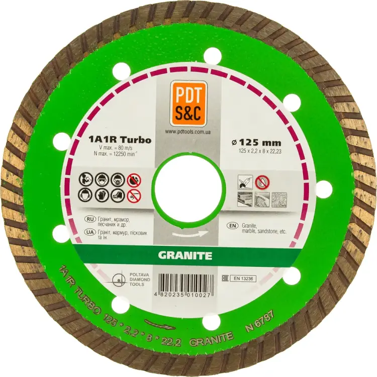 Отрезной диск алмазный ПАИ Turbo Granite 810200TGRu 4820235010027 Отрезной диск алмазный ПАИ Turbo Granite 810200TGRu 4820235010027