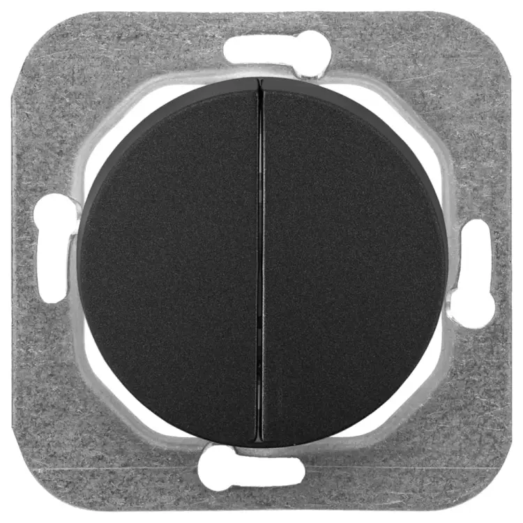 Двухклавишный механизм выключателя BYLECTRICA ПРОВАНС С510-3302 графит