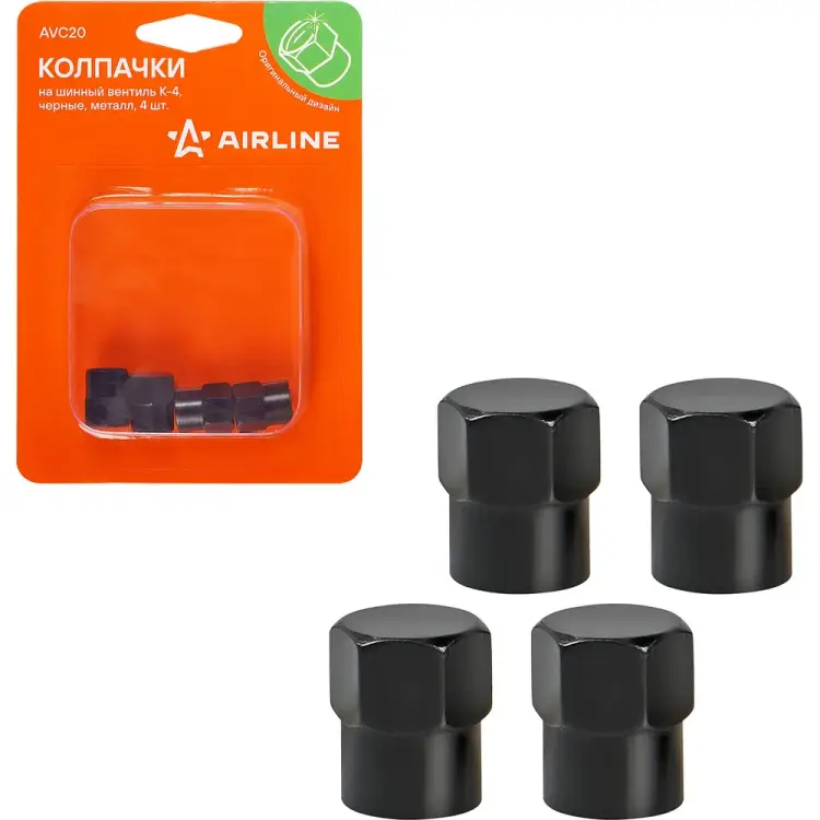 Колпачки на шинный вентиль Airline K-4 AVC20 Колпачки на шинный вентиль Airline K-4 AVC20
