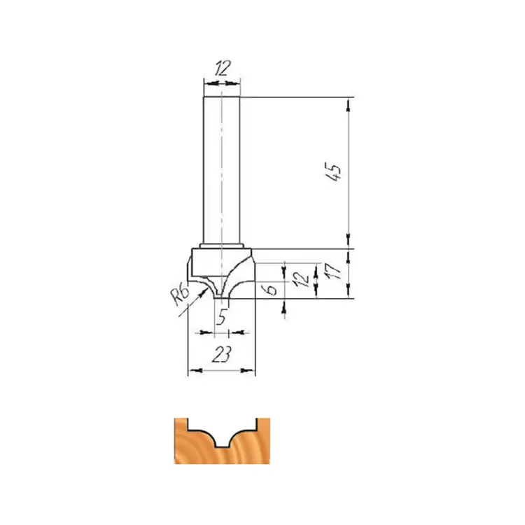 Фреза МебельДрев ФК 0455 4627198885484