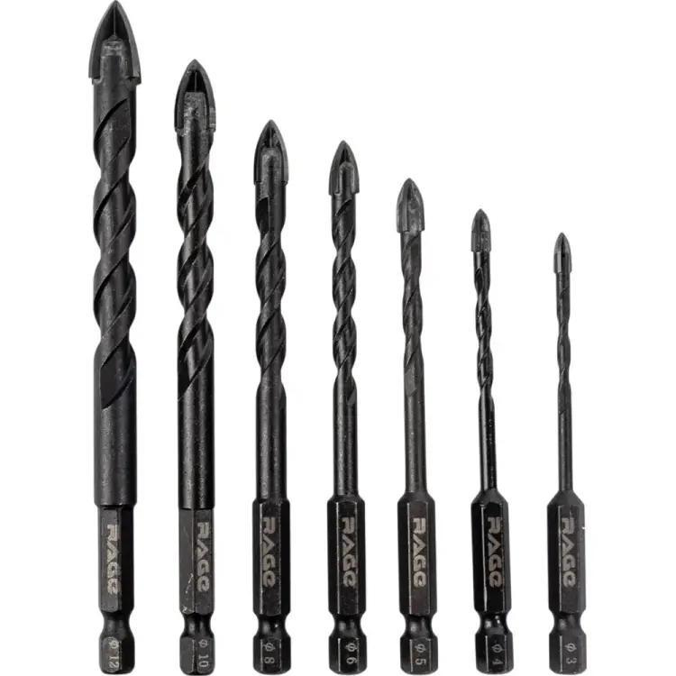 Набор сверл по стеклу и керамике RAGE Quadro-X 550127