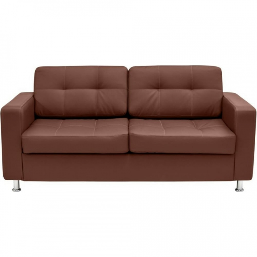 Трехместный диван Мягкий Офис с механизмом коричневый