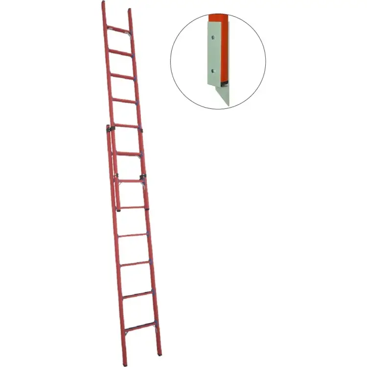 Стеклопластиковая приставная диэлектрическая раздвижная лестница Антиток ЛСПРД-4.0 Евро МГ 471574