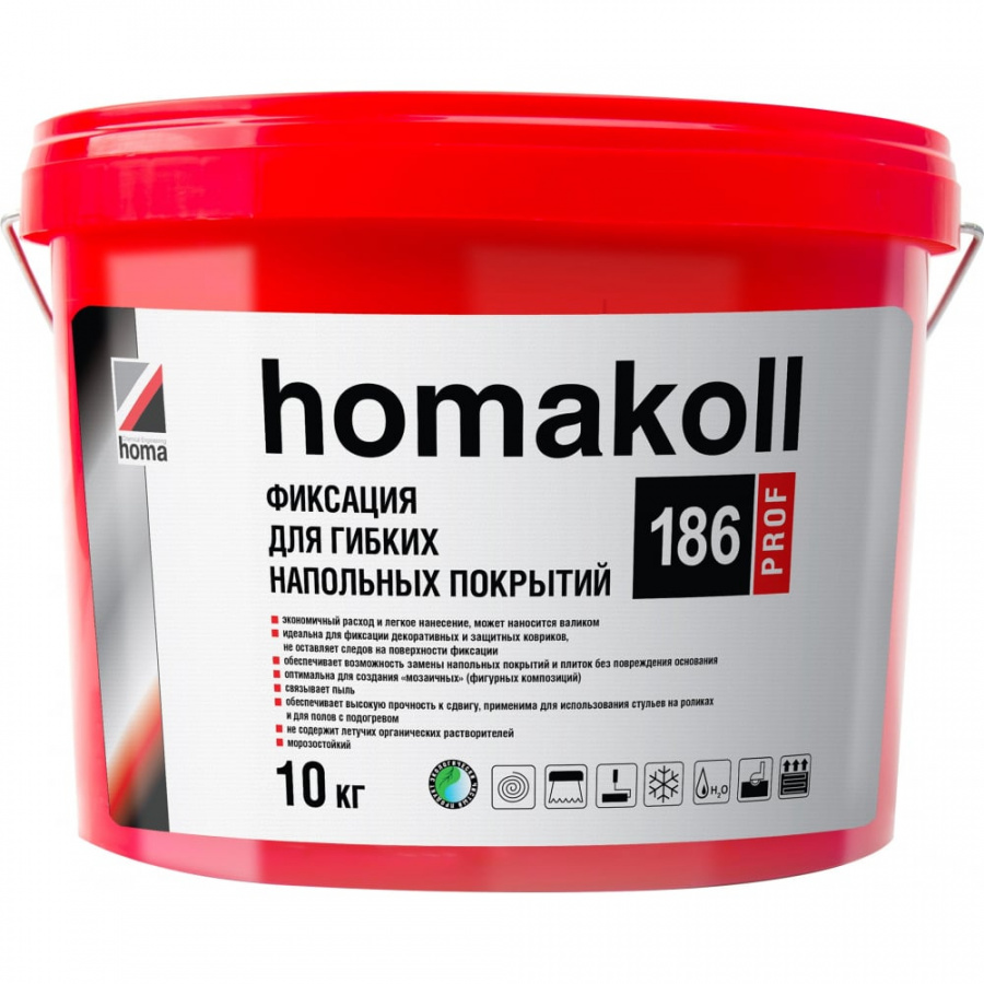 Морозостойкий клей фиксация Homakoll 100-150 г/м2, 10 кг