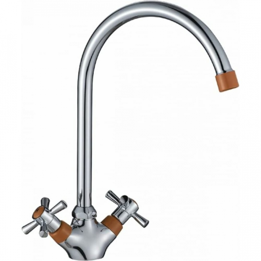 Двуручный смеситель для кухни decoroom DR51028-Orange