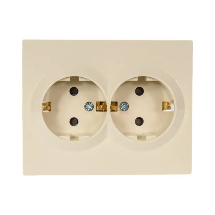 Розетка двойная Lezard 742-0300-178B