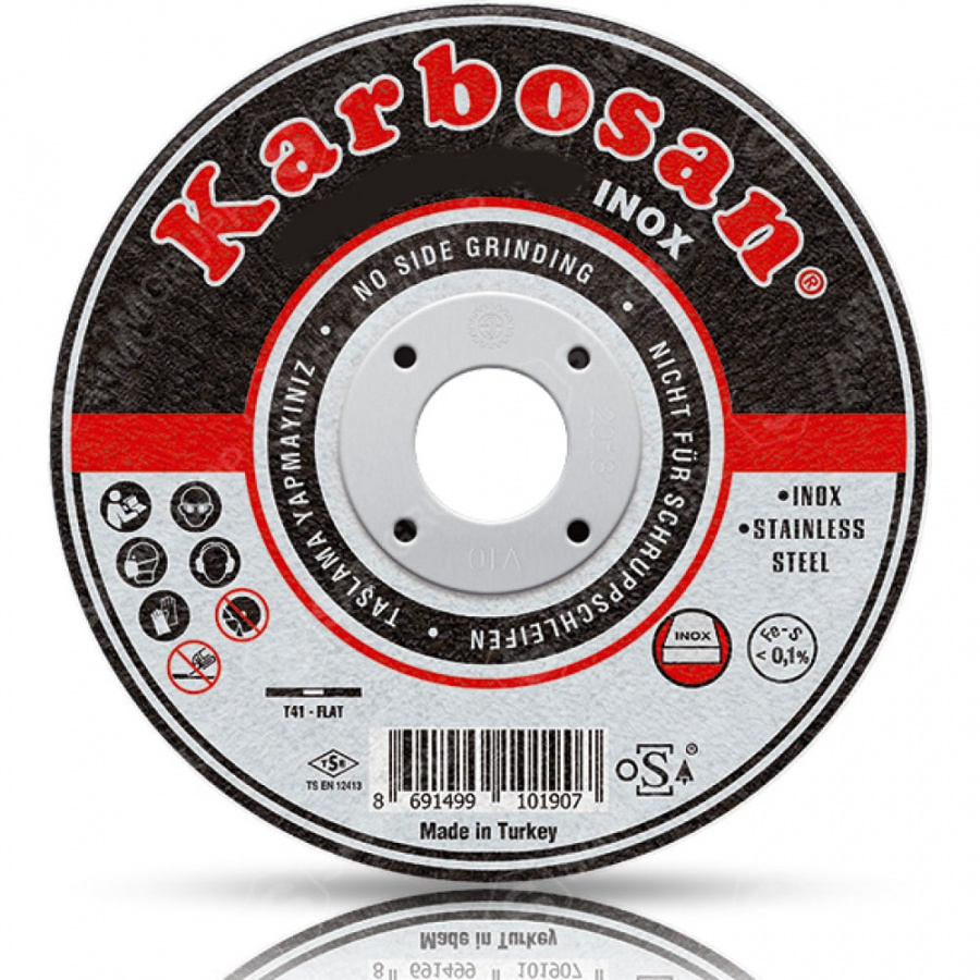 Отрезной диск по нержавеющей стали Karbosan INOX