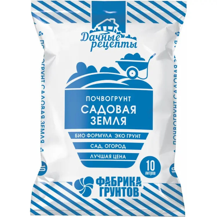 Почвогрунт Фабрика Торфа Садовая земля Дачные рецепты ДРСЗ-10