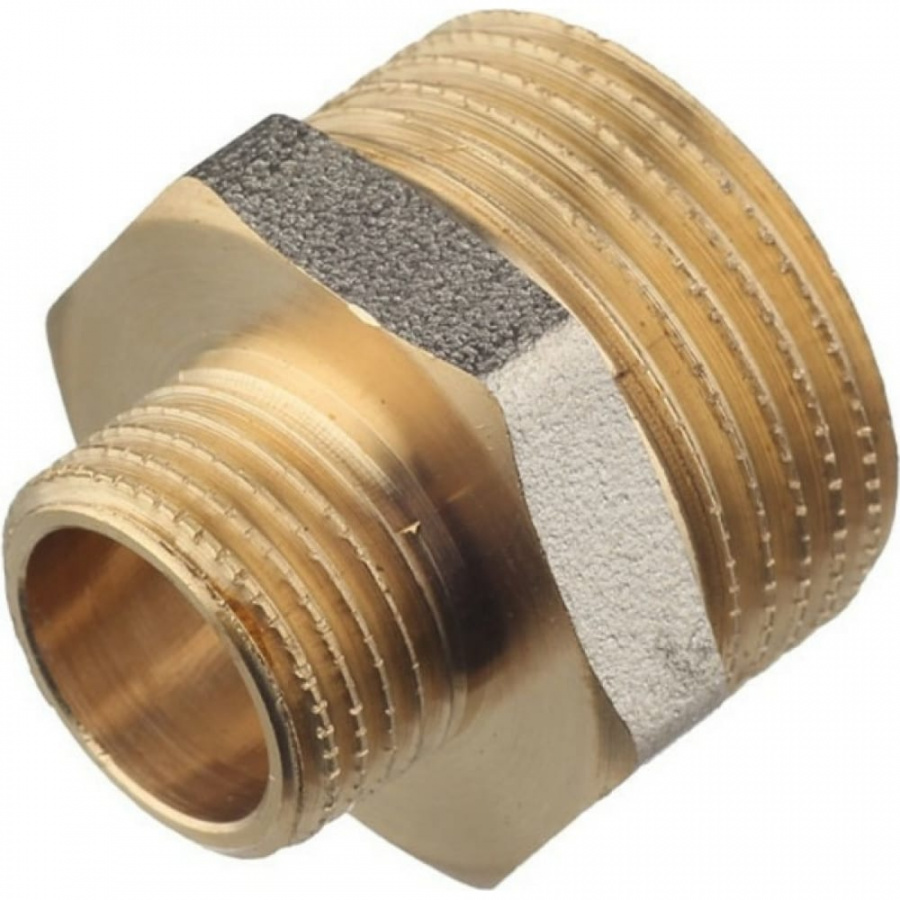 Переходной латунный резьбовой ниппель DOUBLE-LIN LL6050 (1"1/4x1")