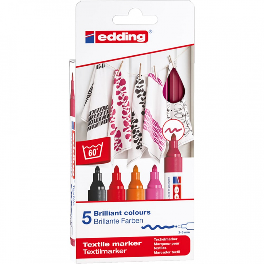 Набор маркеров для ткани EDDING 4500 Tao New Warm