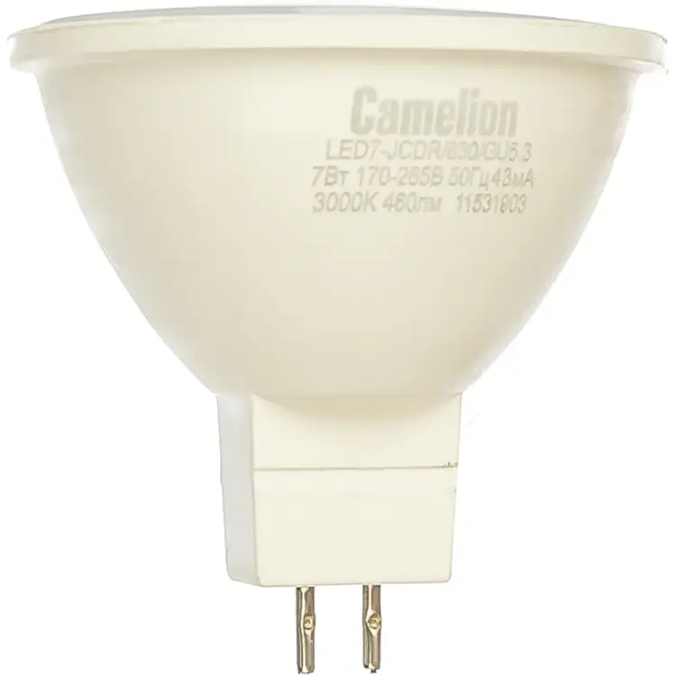 Светодиодная лампа Camelion LED7-JCDR/830/GU5.3 11656