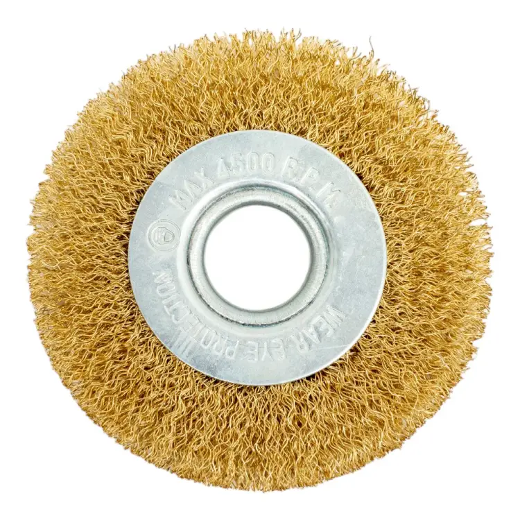 Латунная дисковая корщетка для ушм Rockforce RF-BWF004(29084) Латунная дисковая корщетка для ушм Rockforce RF-BWF004(29084)