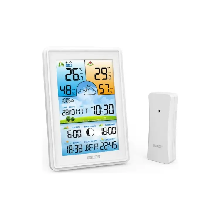 Многофункциональная беспроводная метеостанция BALDR B0360WST2H2PR-V2-WHITE