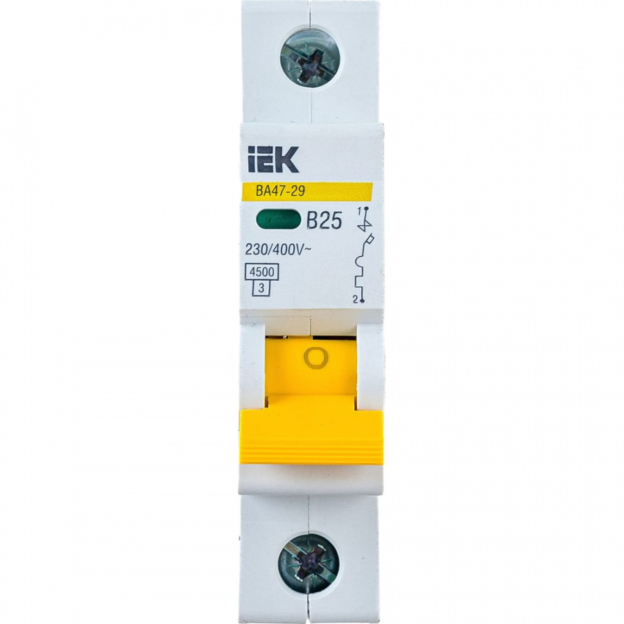 Модульный автоматический выключатель IEK ВА 47-29 1п B 25А 4.5кА