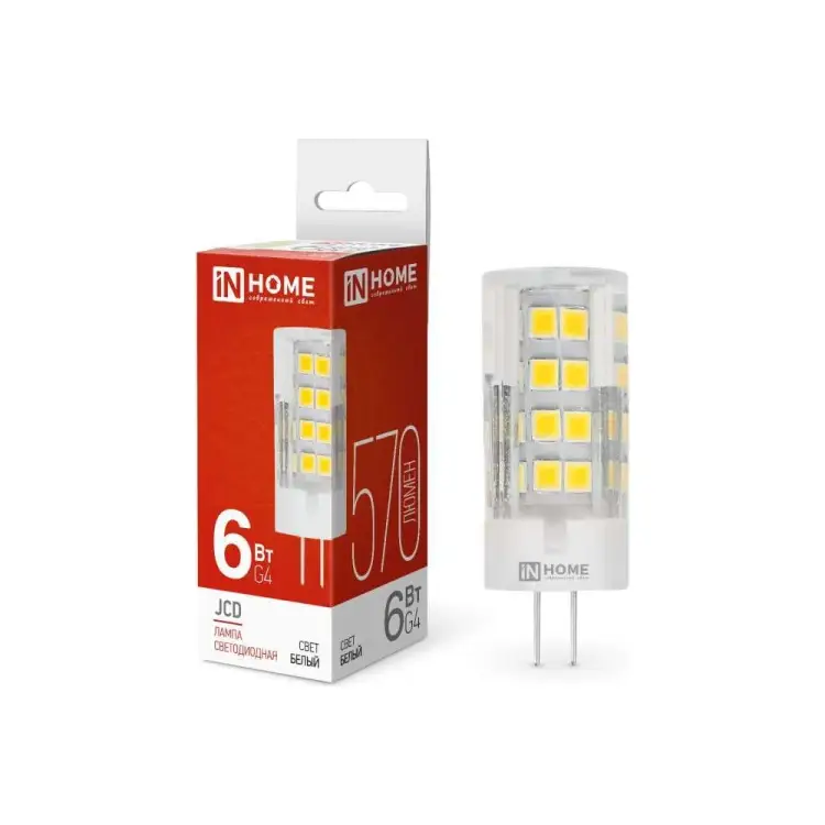 Лампа светодиодная IN HOME LED-JCD 4690612036144