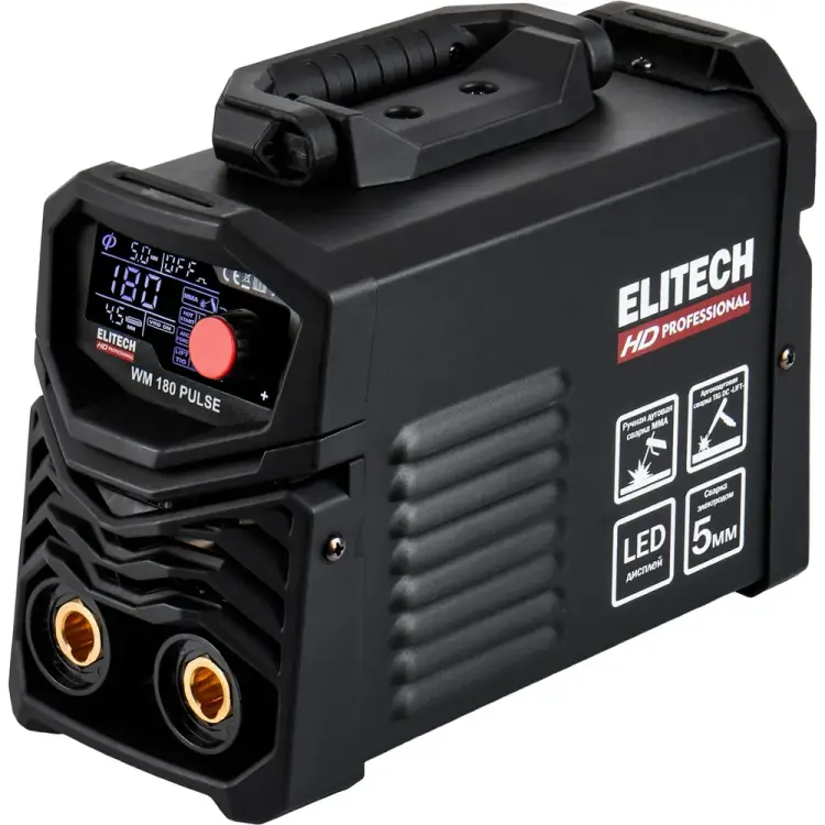 Инверторный сварочный аппарат Elitech HD WM 180 Pulse 204465