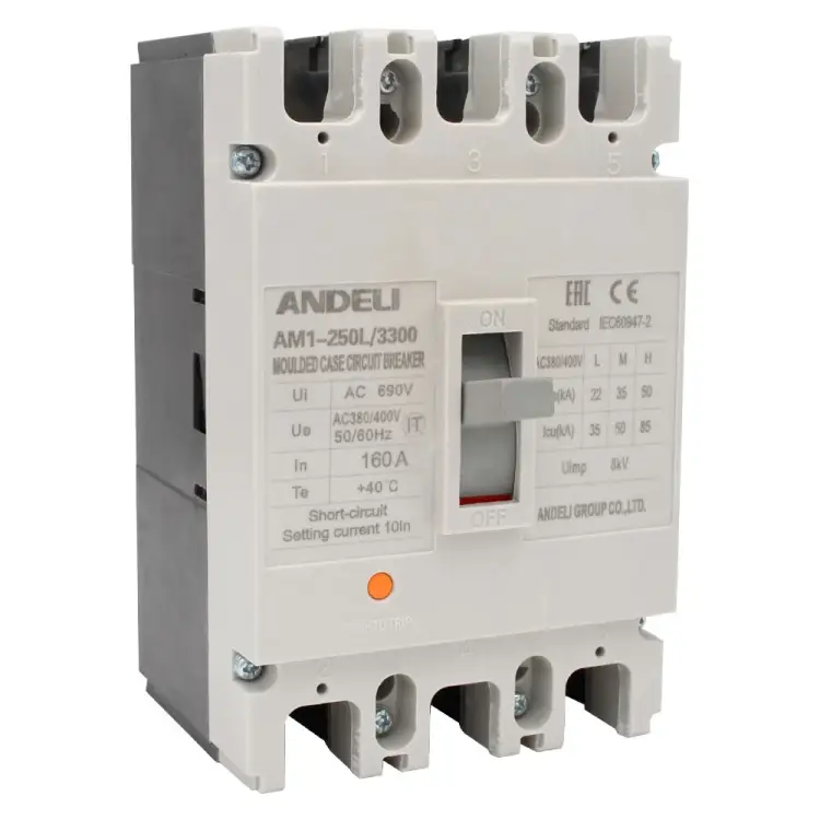 Автоматический выключатель ANDELI AM1-250L ADL06-039