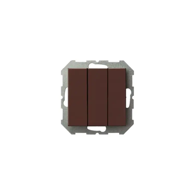 Трехклавишный выключатель LIREGUS Эпсилон IJ3 16-001-01 E/R 28-134