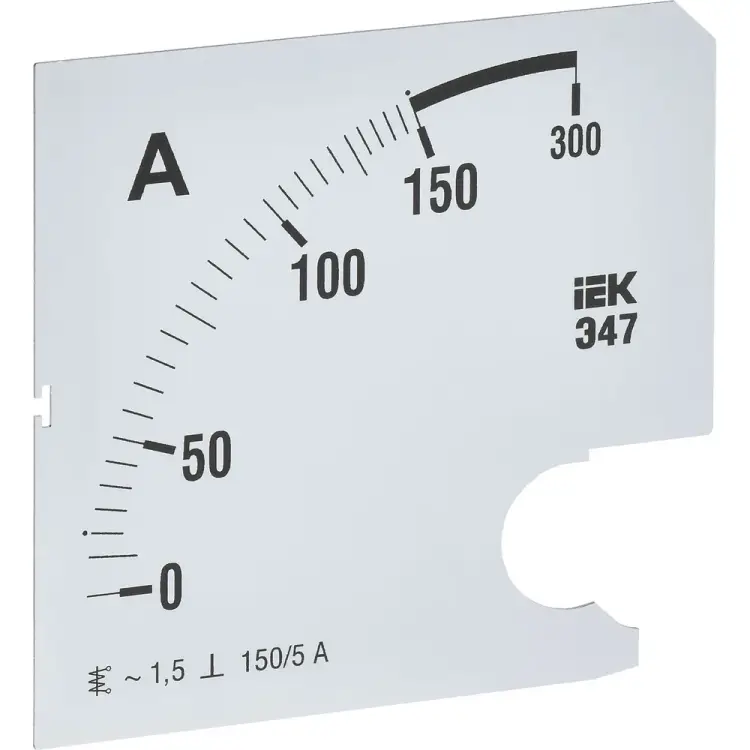 Сменная шкала к амперметру IEK э47 IPA20D-SC-0150