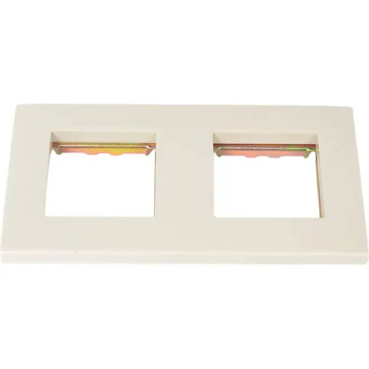 Двухпостовая рамка LANMASTER LAN-FRS45x45/2-WH