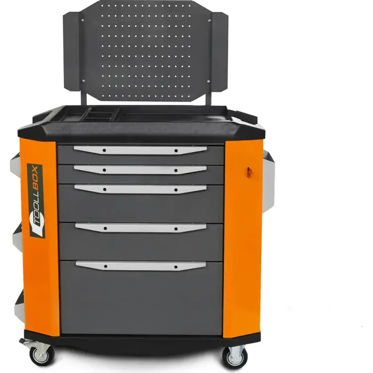 Инструментальная тележка Toollbox premium ТВР-5 RAL 2008 Инструментальная тележка Toollbox premium ТВР-5 RAL 2008