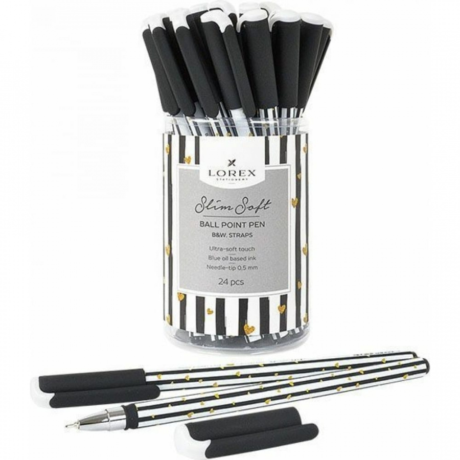Масляная ручка LOREX Slim Soft B&W.STRAPS